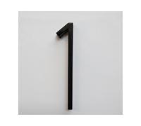 Plaque NuméRo Maison Moderne BrosséE, 127mm Numéro de la maison flottante Lettres Big Modern Poor Alphabet Accueil Extérieur 5 In.bloc numéros Adresse Plaque 0-9, AB(1)