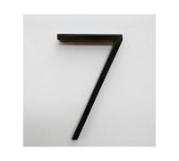 Plaque NuméRo Maison Moderne BrosséE, 127mm Numéro de la maison flottante Lettres Big Modern Poor Alphabet Accueil Extérieur 5 In.bloc numéros Adresse Plaque 0-9, AB(7)