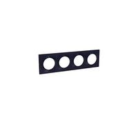 Schneider Electric - Odace Styl, plaque Anthracite 4 postes horiz./vert. entraxe 71mm - S540708