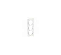 Plaque Odace Styl - Blanc brillant - Triple verticale 57mm