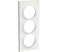 Schneider Electric Plaque Odace Styl - Spécial rénovation - entraxe 57 mm - Blanc