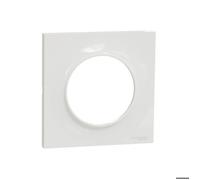 Schneider Electric Plaque de finition Odace Styl S520702 blanche 1 poste