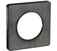 Schneider Electric S540802V Plaque Ardoise 1 Poste Avec Liseré Anthracite Odace Touch, Noir