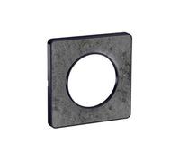 Plaque Odace Touch - Pierre galet avec liseré anthracite - Unique