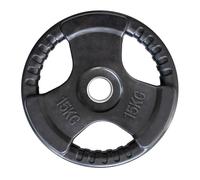 Plaque olympique caoutchoutée 15 kg HMS