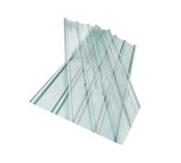 Plaque ondulée en PRV, tuiles isolantes thermiques, panneaux de toiture en polycarbonate, plaques de toiture translucides en fibre de verre, for l'éclairage naturel(100cm-8 pieces,0.1cm)