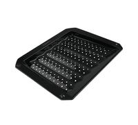 Plaque ondulée et perforée pour four et barbecue en tôle 38 x 33 cm Barbecue FM Professional