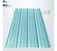 Plaque Ondulées,Panneaux de Toiture Transparentes,Tôle de Revêtement Mural,Plaque d'Éclairage du Jour en FRP de 1.5mm,Tôle Trapézoïdale Imperméable,Plaques de Serre (1 Pcs,0.9x0.85m/35x33in)