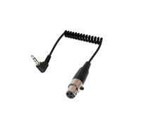 Plaqué or à 90 Degrés 3,5 mm vers mini xlr 3 Pin Femelle,Câble Audio Jack 1/8 Pouces trs Stéréo Mâle Vers xlr 3 Pin pour Microphones,Téléphones Portables,(3 pin)