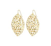 Plaqué or creux feuille pendentif boucles d'oreilles pour les femmes accessoires de mode bijoux créatifs cadeaux