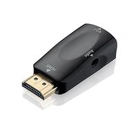Plaqué or HDMI mâle vers VGA femelle vidéo convertisseur adaptateur avec câble audio 3,5 mm pour PC, TV, ordinateurs portables et autres périphériques HDMI de marque Master Câbles