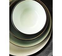 Plaque ovale Serax Pure 35,5x12 ml, vert/noir, 4x