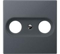 Plaque P/Prise Antenne Tv-Fm Anthracite