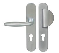 Plaque Paliere Demi Lune 195 St Emilion Cylindre Aluminium, Chromé Perle