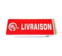 Plaque Pare-Soleil Livraison rétroréfléchissante - Rouge
