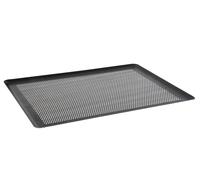 Plaque pâtissière rectangulaire en aluminium de 2 mm à perforations de 3 mm anti