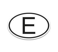 Plaque pays aimantée Espagne noir & blanc - 17,5 x 11,5 cm I kfz787