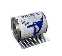 Plaque perforée en Acier Inoxydable 304 - Joint de Protection Rond en Maille de Ventilation, Grille décorative, barrière de fenêtre de Balcon, Plaque perforée Durable (53 x 100 cm)