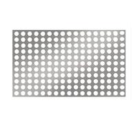 Plaque perforée en acier inoxydable 304 - Maille perforée pour ventilation - Protection de l'équipement de décoration (65 x 100 cm)