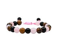 Plaqué Perlé Bijoux colorées Cadeau doux Le bracelet en est le cadeau parfait pour les amis, les sœurs et les filles Laissez le bracelet en témoigner de votre belle Perlé Naturelle En (C, One Size)