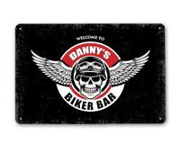 Plaque personnalisée en métal pour bar de motards - Moto - Man Cave Bar Sign - A4 - Home Bars