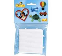 Plaque petit carré x 2 - Pour petites perles Ø2,5 mm (mini) Blanc G