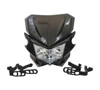 Plaque Phare Avant Moto pour Kawasaki pour Klx250 pour KLX 150 450 Phares Accessoires Moto Motocross Plaque De Phare Moto Projecteur Lampe(Black)