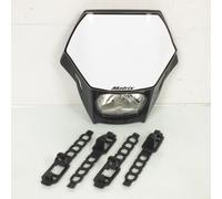 Plaque Phare Avec Optique Rtech Matrix Noir Blanc Pour Moto Enduro R-Masknr00007