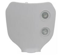 Plaque phare blanche double optique halogène vertical Replay pour moto 50 à boite