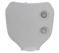 Plaque Phare Blanche Double Optique Halogène Vertical Replay Pour Moto 50 À Boite