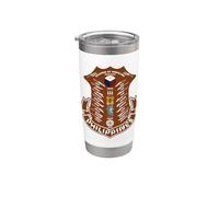 Plaque Philippine Armes du Moroland Drapeau Philippine Cadeau Gobelet isotherme en acier inoxydable double paroi