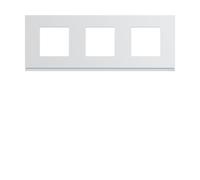 Plaque plast 3P H71 pure - APPAREILLAGE MURAL GALLERY HAGER WXP0013
