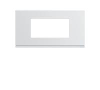 Plaque plast 4M E71 pure - APPAREILLAGE MURAL GALLERY HAGER WXP0004