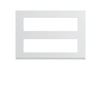 Plaque plast 8M + 8M pure - APPAREILLAGE MURAL GALLERY HAGER WXP0096