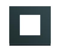 Plaque plastique 1P anthr - APPAREILLAGE MURAL GALLERY HAGER WXP1002