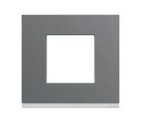 Plaque plastique 1P taupe - APPAREILLAGE MURAL GALLERY HAGER WXP0902