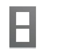 Plaque plastique 2P V57 taupe - APPAREILLAGE MURAL GALLERY HAGER WXP0922