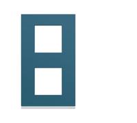 Plaque plastique 2P V71 river - APPAREILLAGE MURAL GALLERY HAGER WXP0742