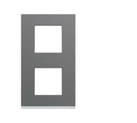 Plaque plastique 2P V71 taupe - APPAREILLAGE MURAL GALLERY HAGER WXP0942