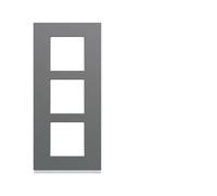 Plaque plastique 3P V57 taupe - APPAREILLAGE MURAL GALLERY HAGER WXP0923