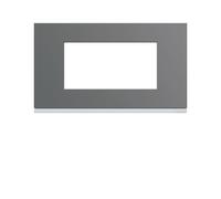 Plaque plastique 4M E57 taupe - APPAREILLAGE MURAL GALLERY HAGER WXP0934