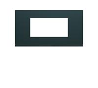 Plaque plastique 4M E71 anthr - APPAREILLAGE MURAL GALLERY HAGER WXP1004