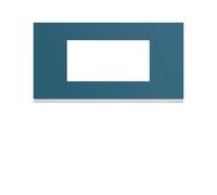 Plaque plastique 4M E71 river - APPAREILLAGE MURAL GALLERY HAGER WXP0704