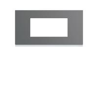 Plaque plastique 4M E71 taupe - APPAREILLAGE MURAL GALLERY HAGER WXP0904