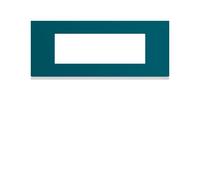 Plaque plastique 6M E57 peacoc - APPAREILLAGE MURAL GALLERY HAGER WXP0806