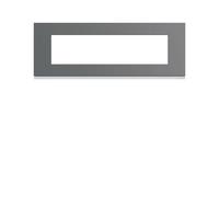 Plaque plastique 8M E71 taupe - APPAREILLAGE MURAL GALLERY HAGER WXP0908