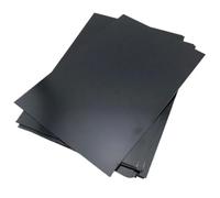 Plaque Plastique ABS Feuille de plastique ABS noir 0.5mm-5mm, 1 à 5 pièces, feuilles artisanales for la fabrication modèles Cosplay (Options d'épaisseur multiples)(3mmx250x250mm1pcs)
