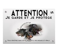 Plaque plastique Attention au chien beauceron