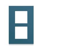 Plaque plastique2P V57 river - APPAREILLAGE MURAL GALLERY HAGER WXP0722