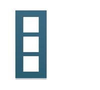 Plaque plastique3P V57 river - APPAREILLAGE MURAL GALLERY HAGER WXP0723